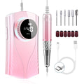 Professional Cordless Electric Nail Drill Machine Rechargeable E-File Kit