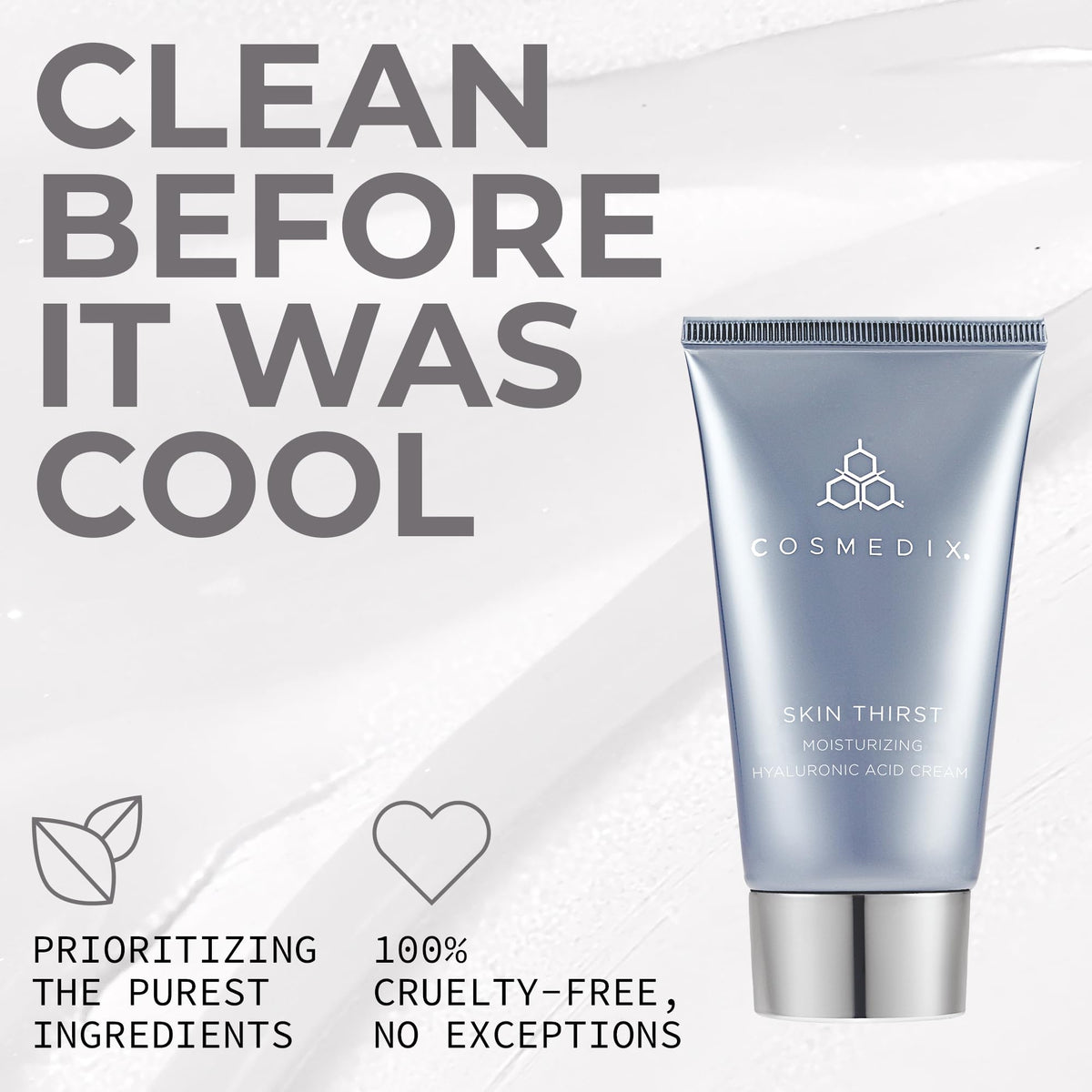 COSMEDIX Skin Thirst Hyaluronic Acid Moisturizer Face Cream