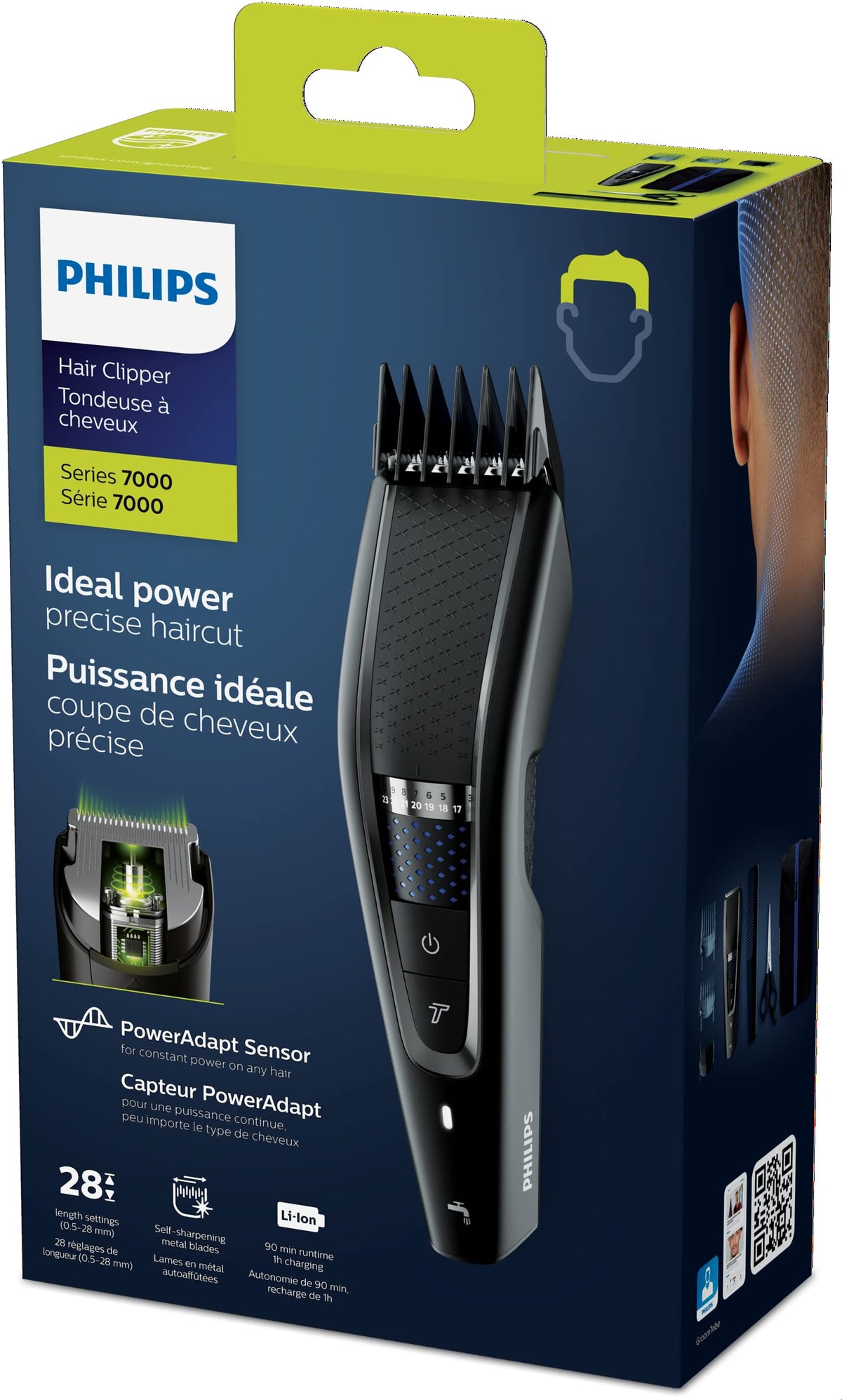 Philips Hair Clipper Series 7000 Washable with DualCut Technology