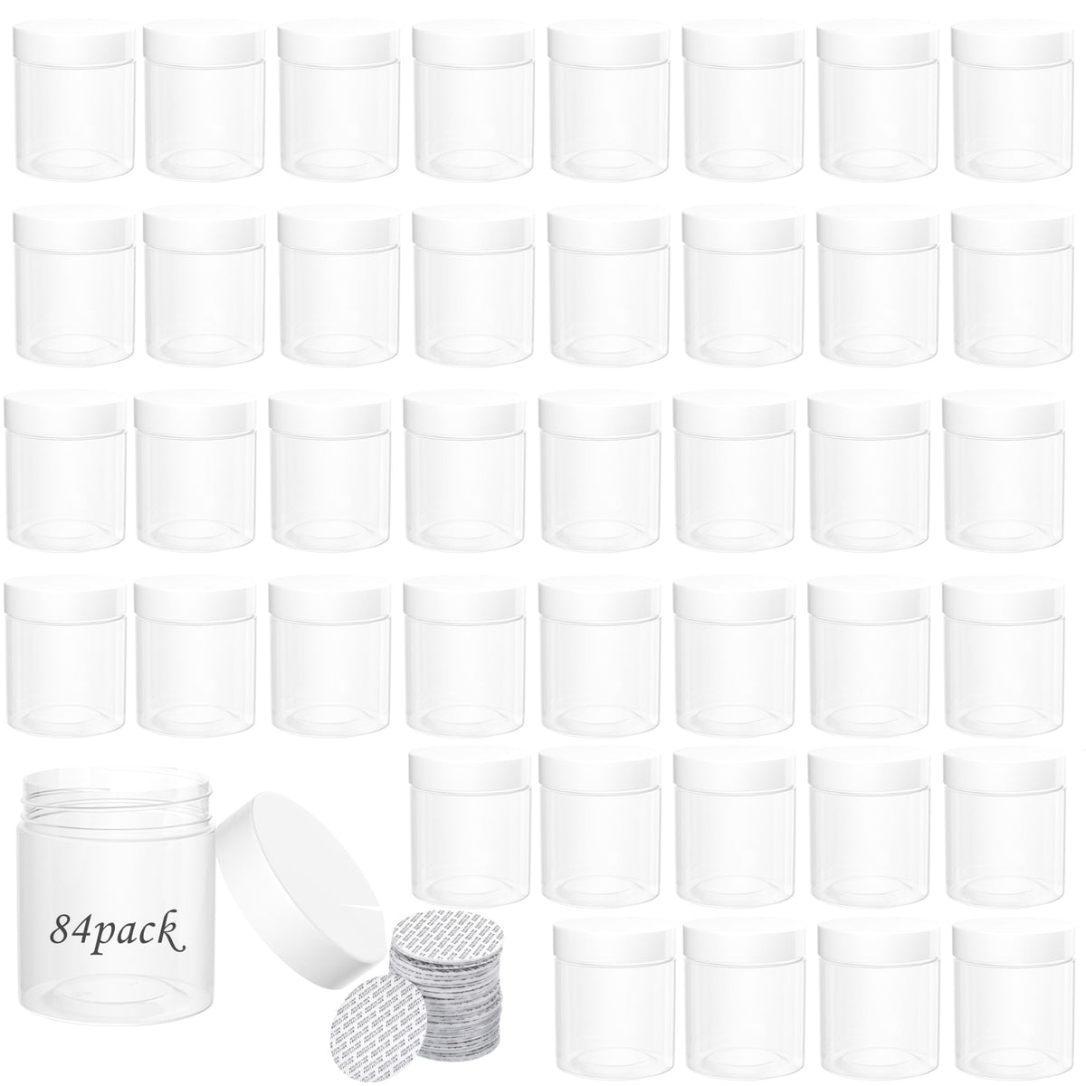 Small Jars with Lids for Storage, Crafts, Favors, and Organization