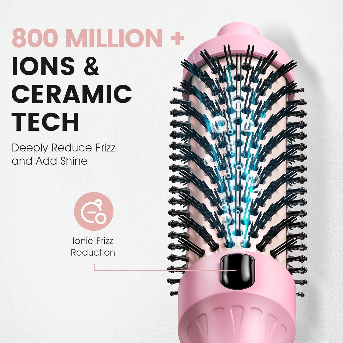 ZAVAREA 1.5-Inch Ceramic Thermal Brush Styler