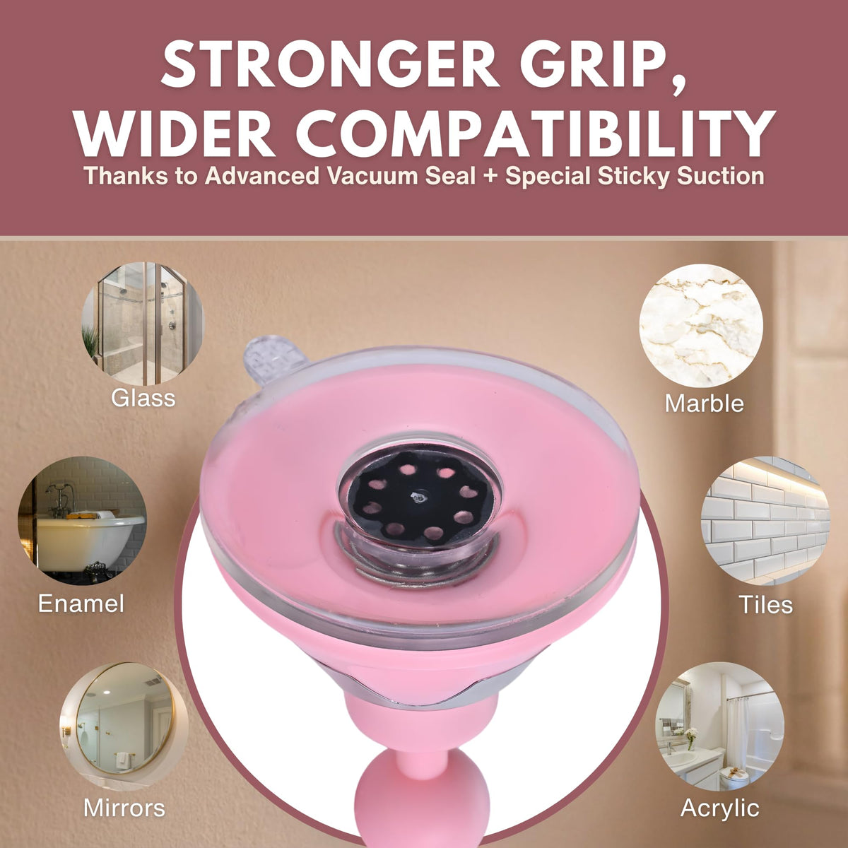 MIRRORVANA Fog-Resistant Shower Mirror with Suction Mount