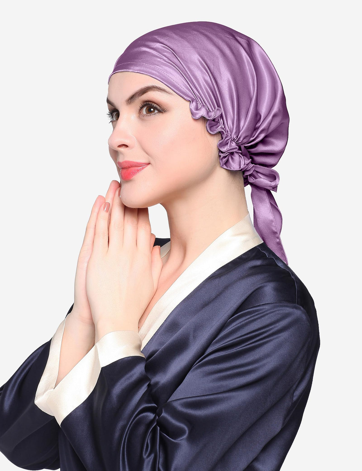 LilySilk 100% Mulberry Silk Sleep Bonnet, Adjustable Hair Cap