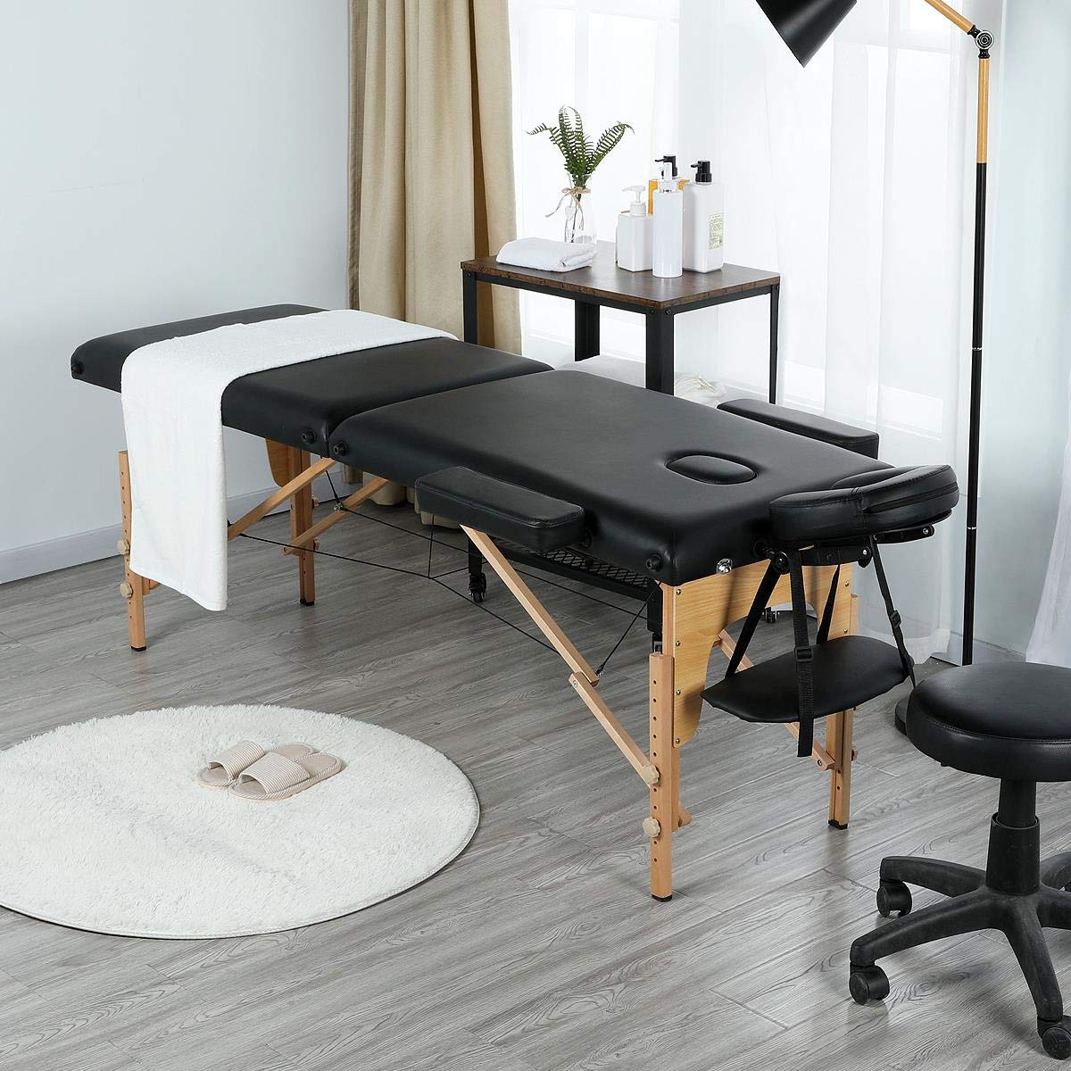Topeakmart Portable Folding Adjustable Massage Bed