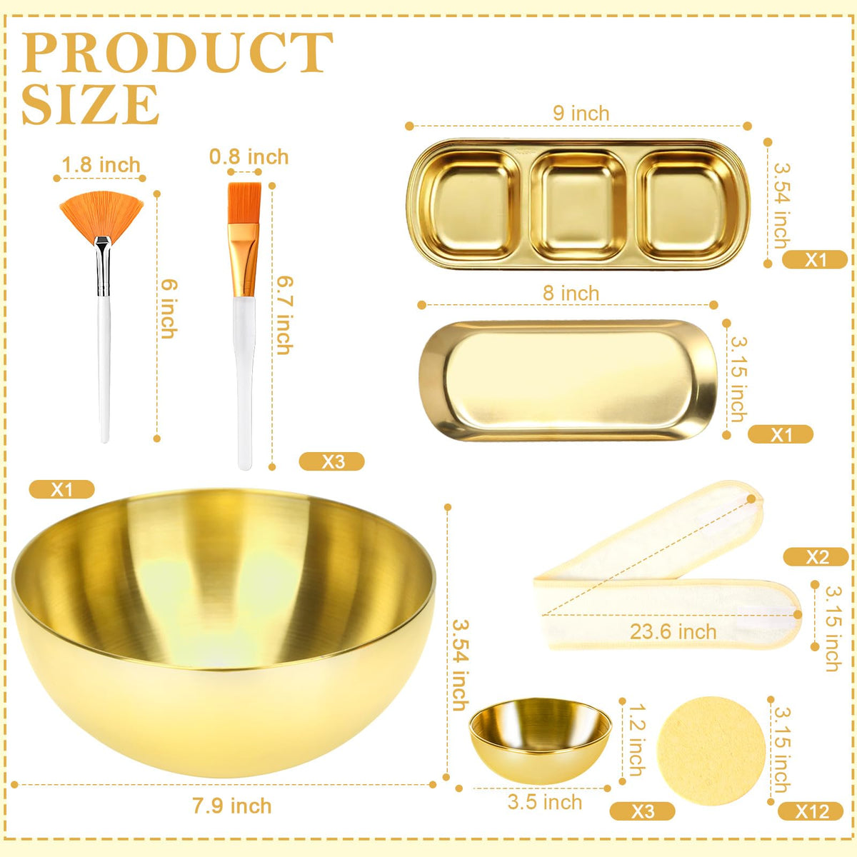 26-Piece Facial Esthetician Supplies Set with Brushes, Bowls and Sponges