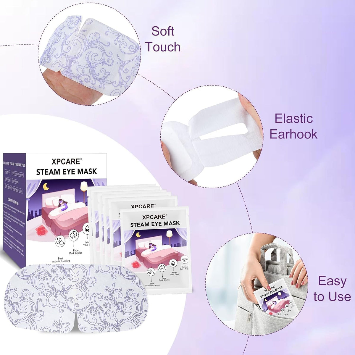 XPCARE Self-Heating Steam Eye Masks