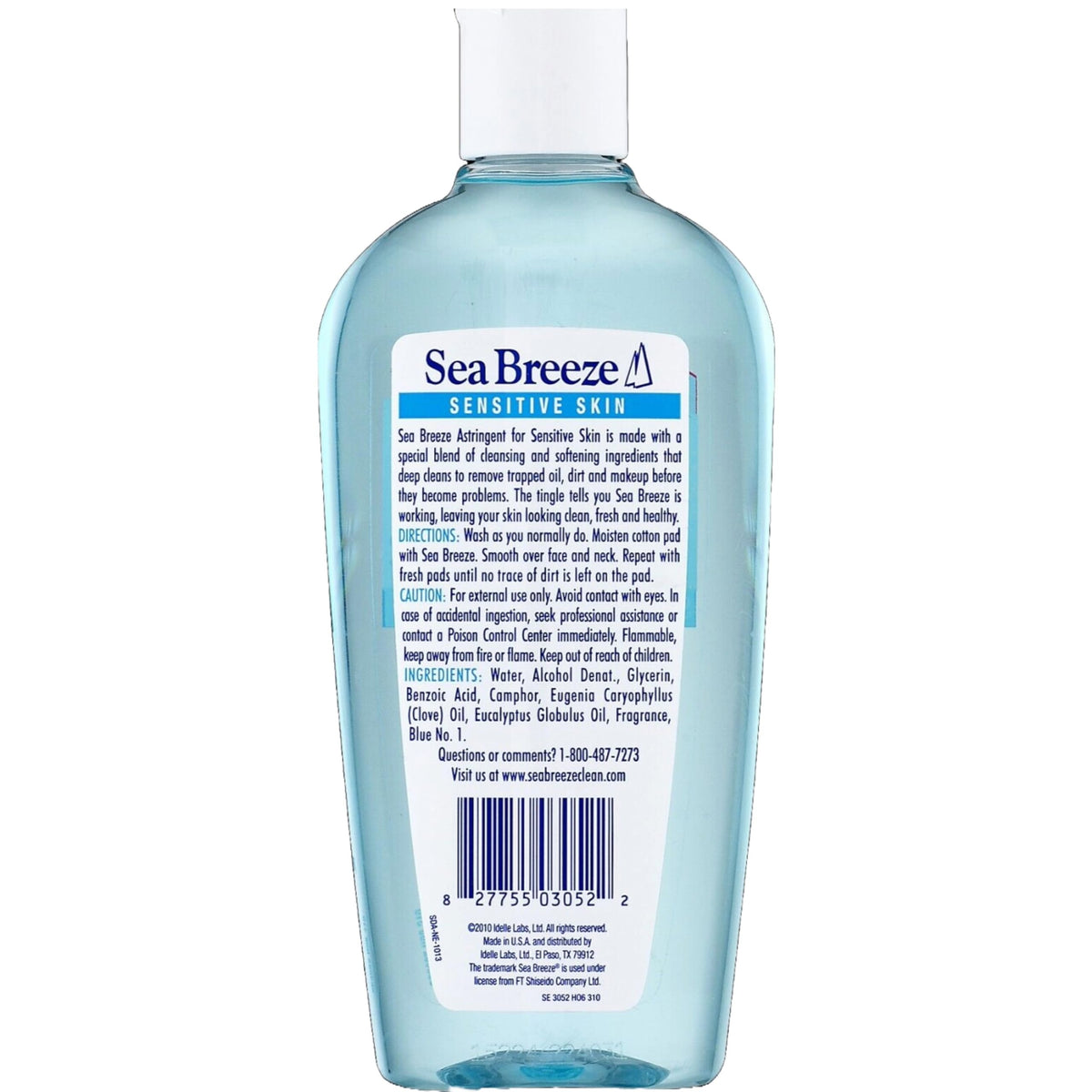 Sea Breeze Sensitive Skin Astringent 10 oz, Pack of 6