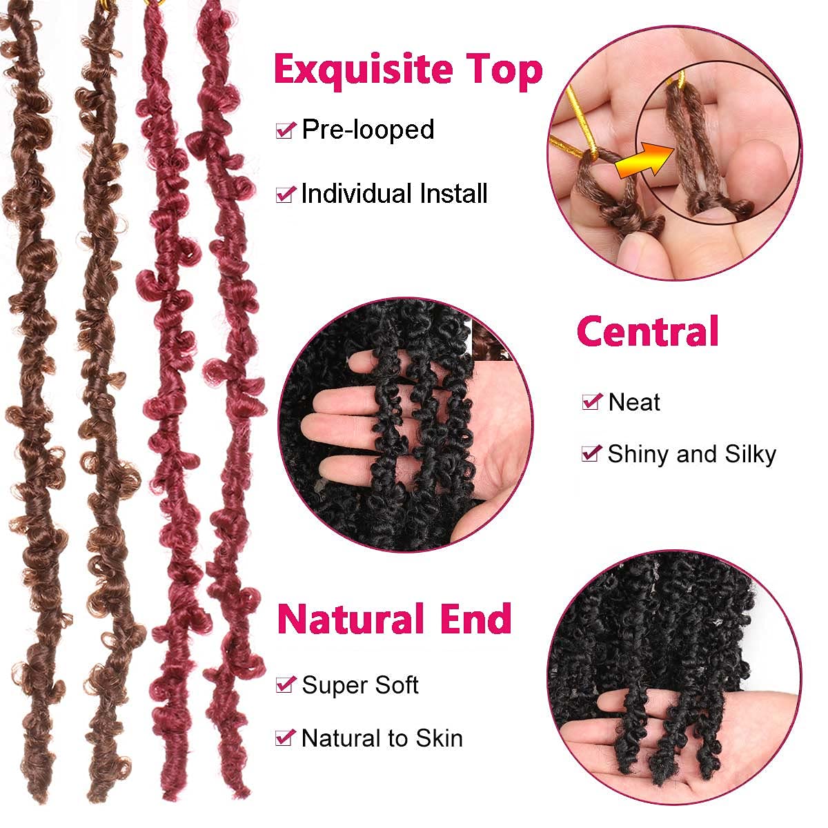 Beverlee Butterfly Locs Pre-Twisted Crochet Braids