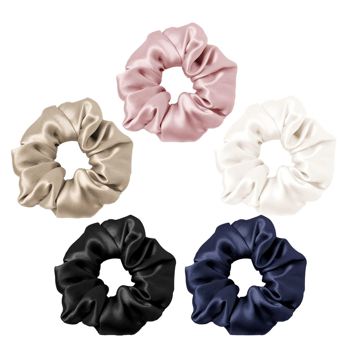 LILYSILK 100% Mulberry Silk Hair Scrunchies