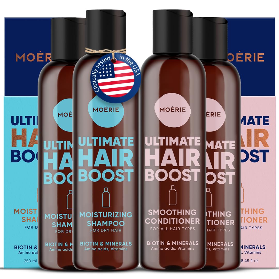 Moerie Hair Growth Shampoo & Conditioner Set – Volumizing Care for All Hair Types