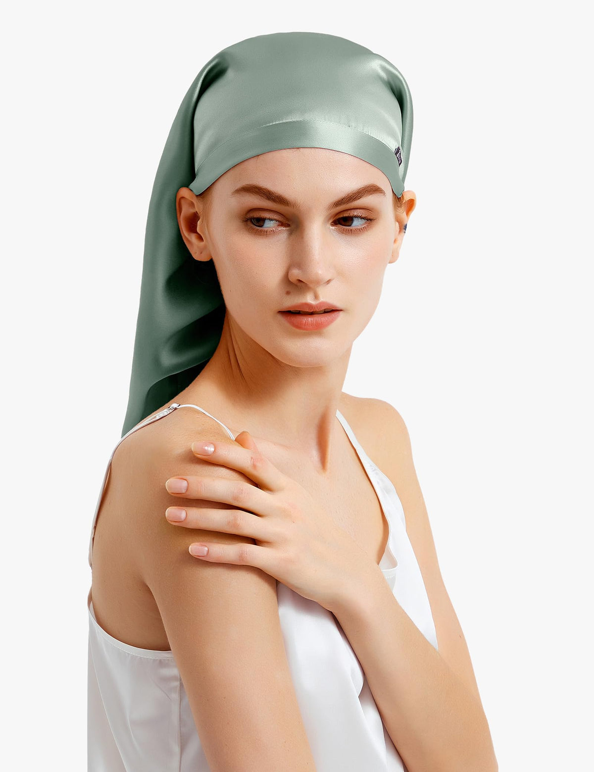 LilySilk 100% Mulberry Silk Bonnet, Adjustable One-Size Sleep Cap