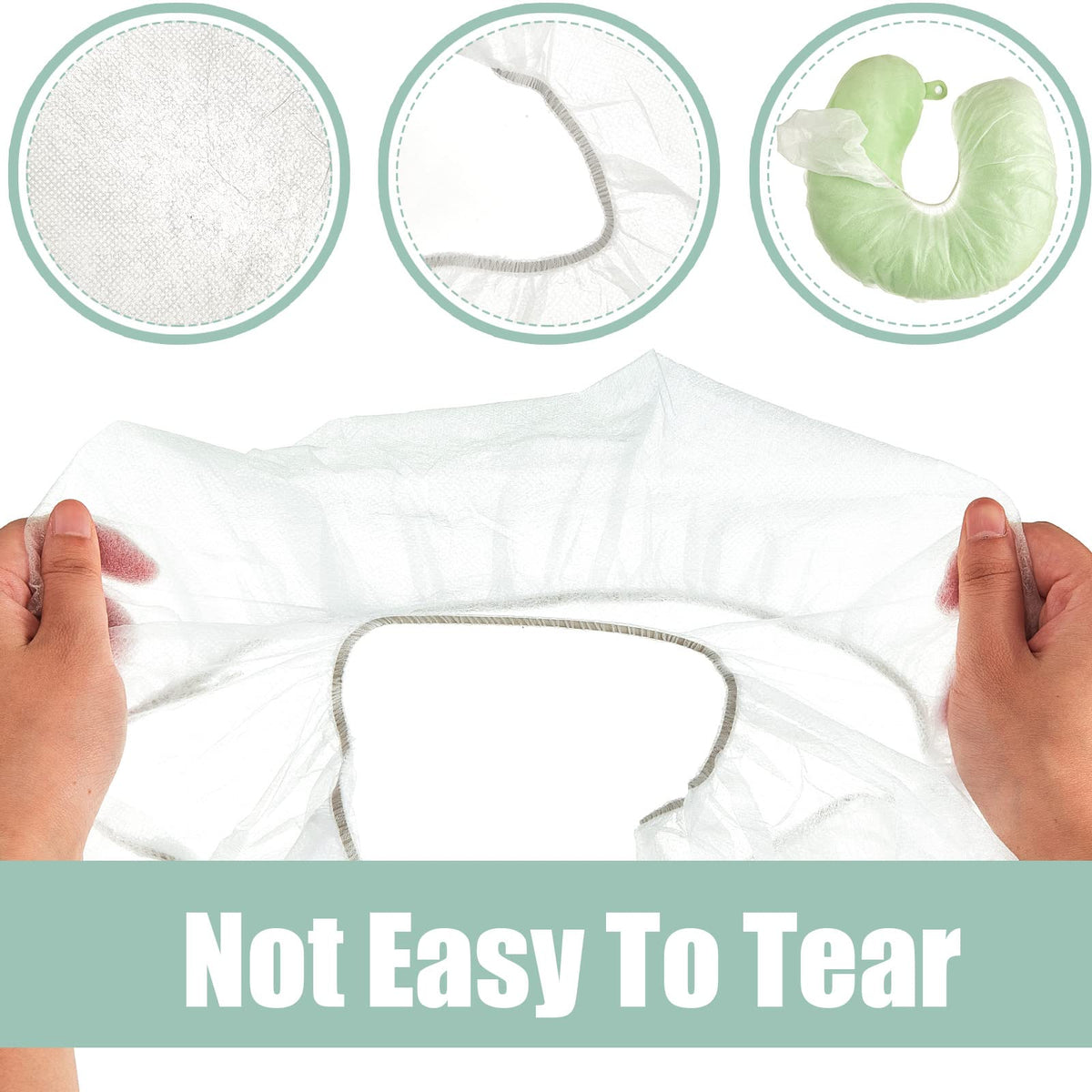 Jecery Disposable Face Cradle Covers for Massage Tables