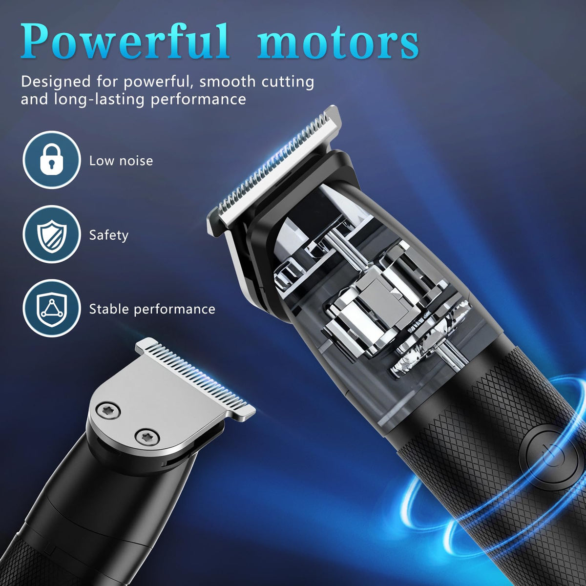 Bomxin 6-in-1 Men's Beard, Hair and Body Grooming Trimmer Kit
