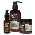 Every Man Jack Unscented Beard Care Bundle with Wash, Butter & Oil