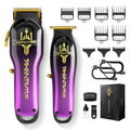 SUPRENT PRO Purple Professional Hair Clipper and Trimmer Set