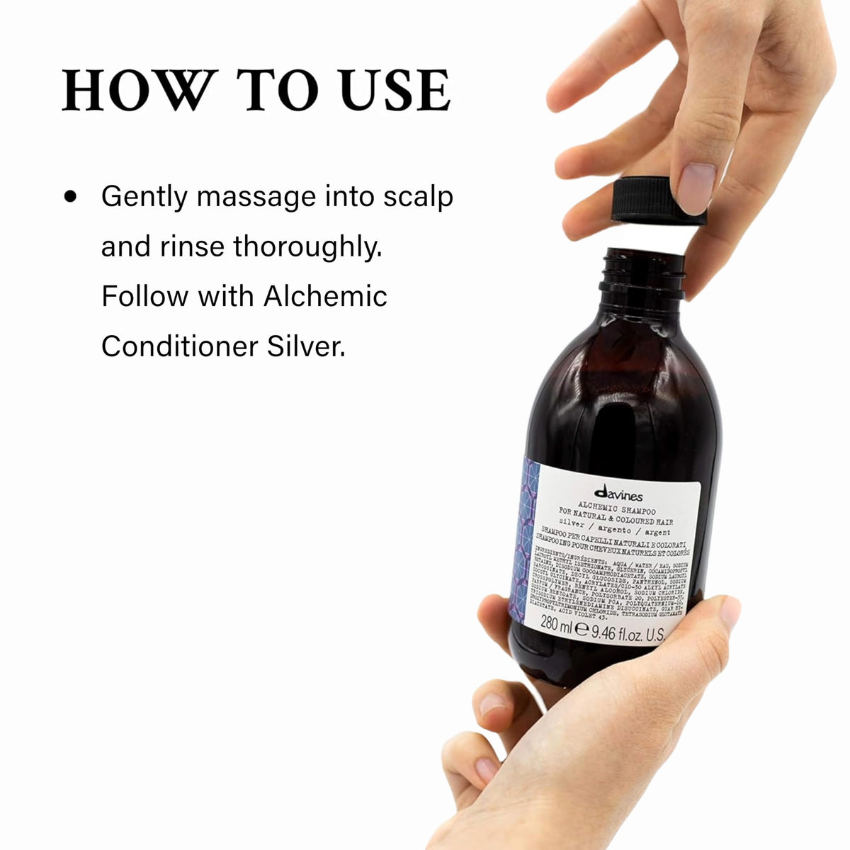 Davines Alchemic Color-Enhancing Shampoo for Natural & Colored Hair