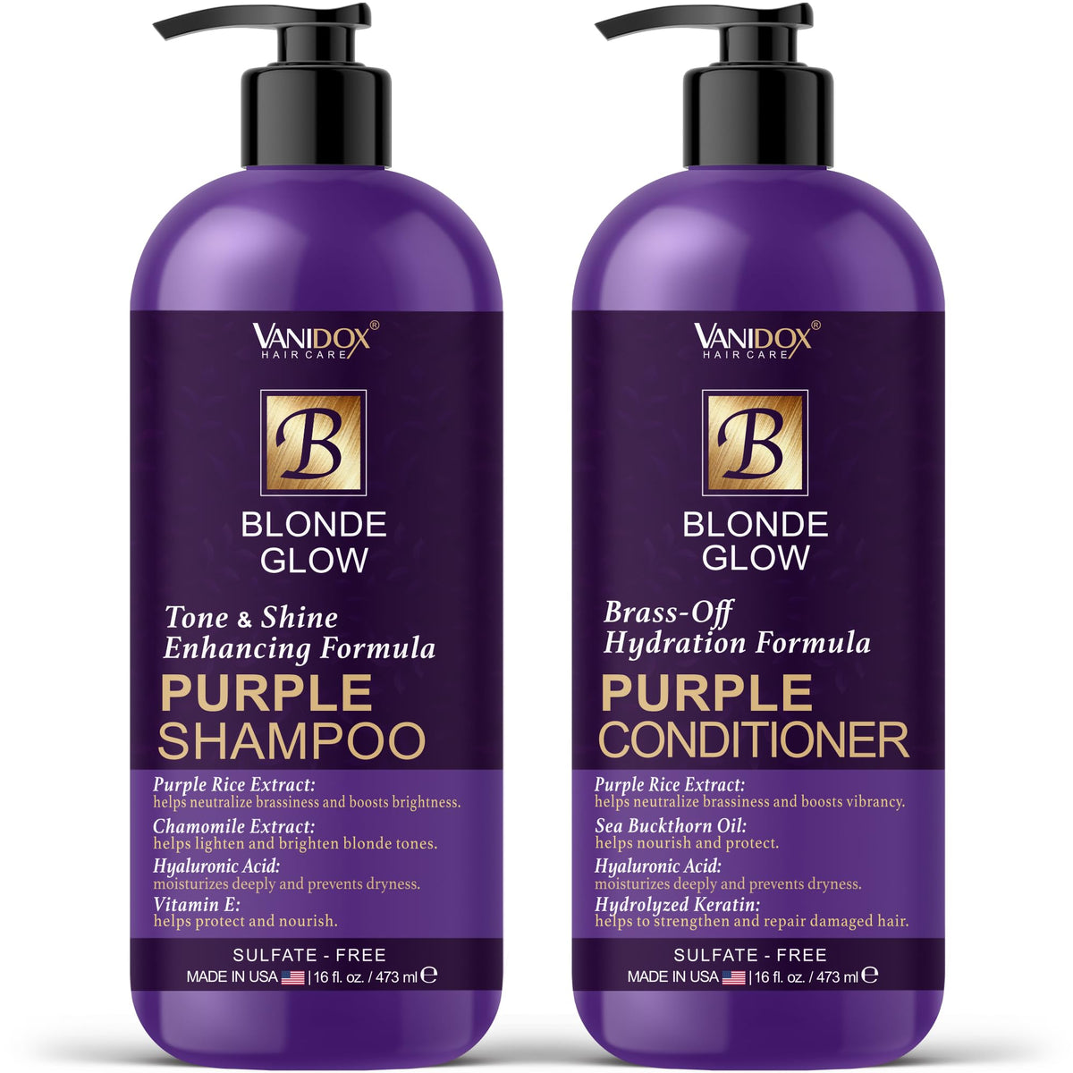 VANIDOX Sulfate-Free Purple Toning Shampoo