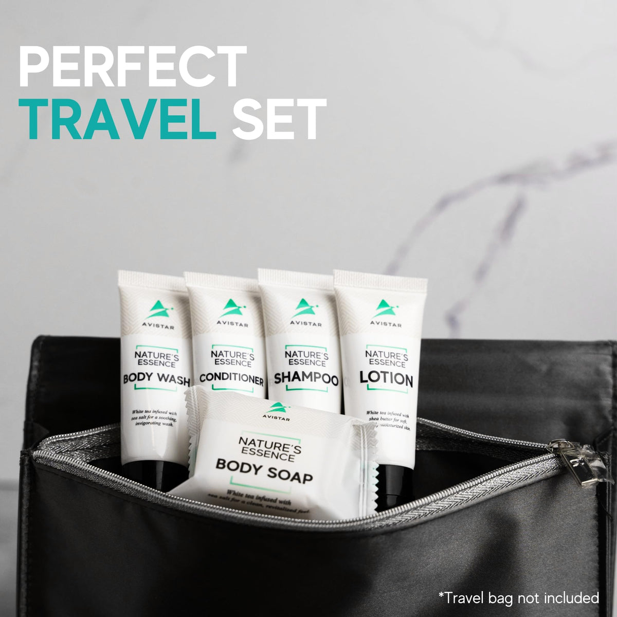 Hotel Toiletries Bulk Set, Travel-Size Guest Amenities