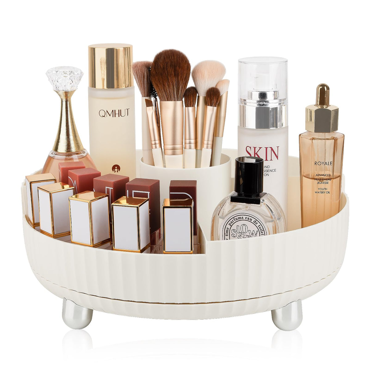 360 Rotating Makeup and Perfume Organizer Tray