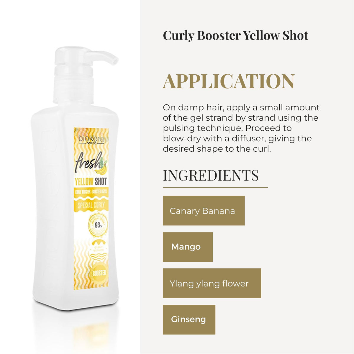 SALERM Biokera Fresh Curl Activator Gel, Curly Booster Yellow Shot