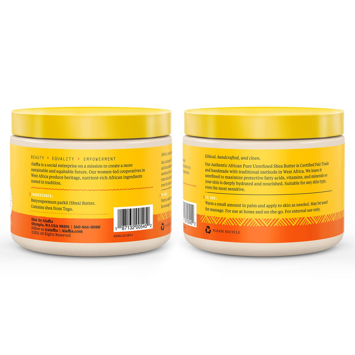 Alaffia Pure Unrefined Shea Butter, 11 oz