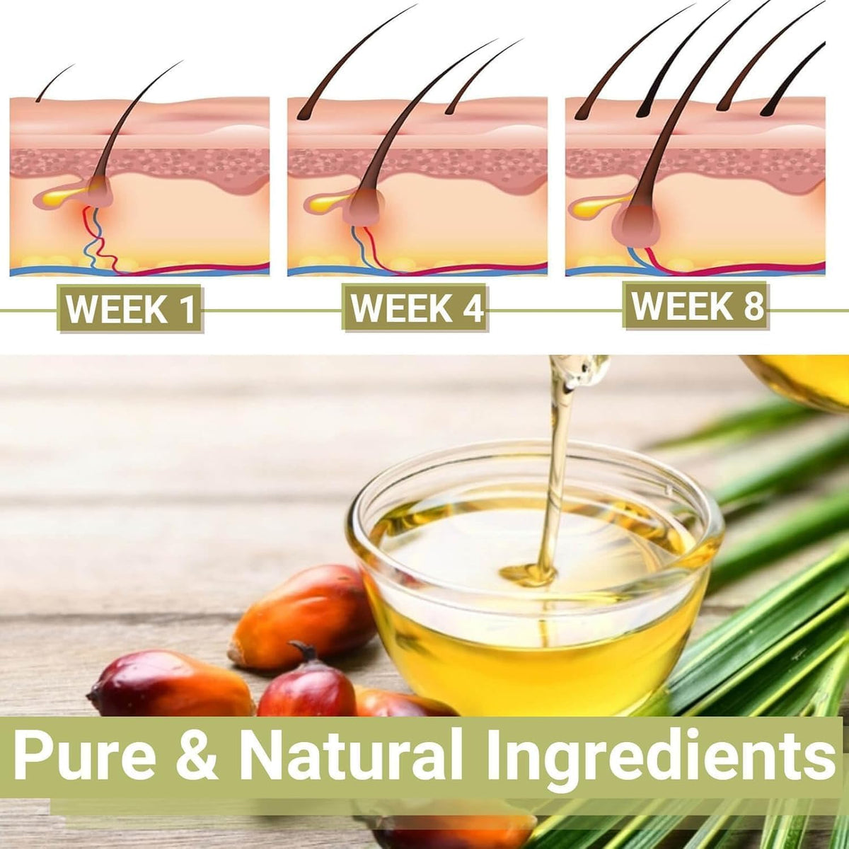 Minnah Hair Growth Oil with Rosemary, Fenugreek & Castor Oil