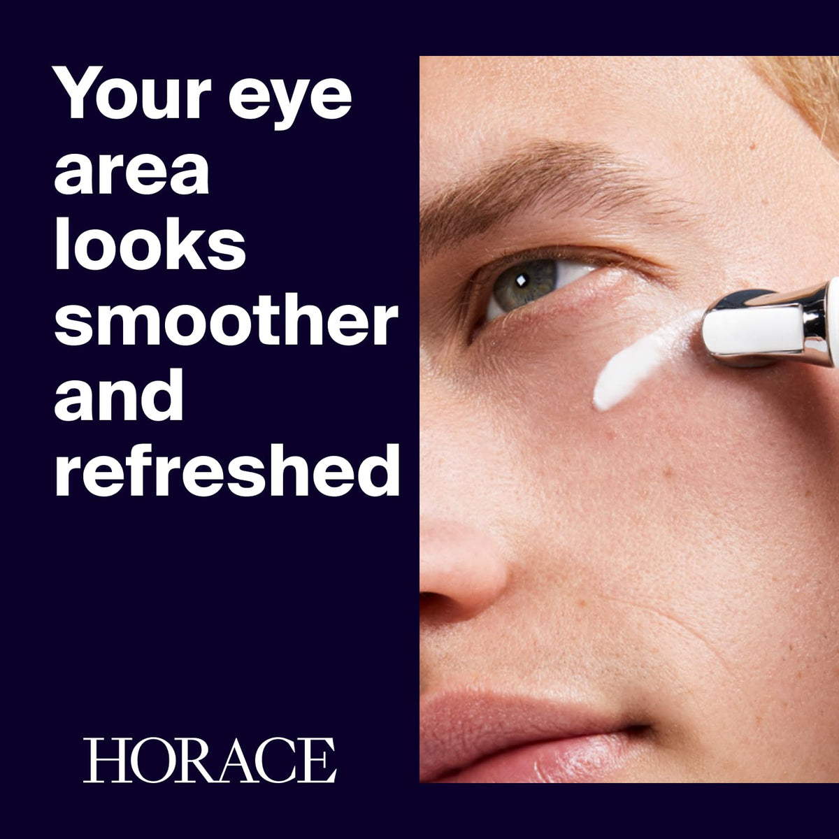 HORACE Under-Eye Moisturizer for Men, Anti-Fatigue Eye Cream, Unscented, 15ml