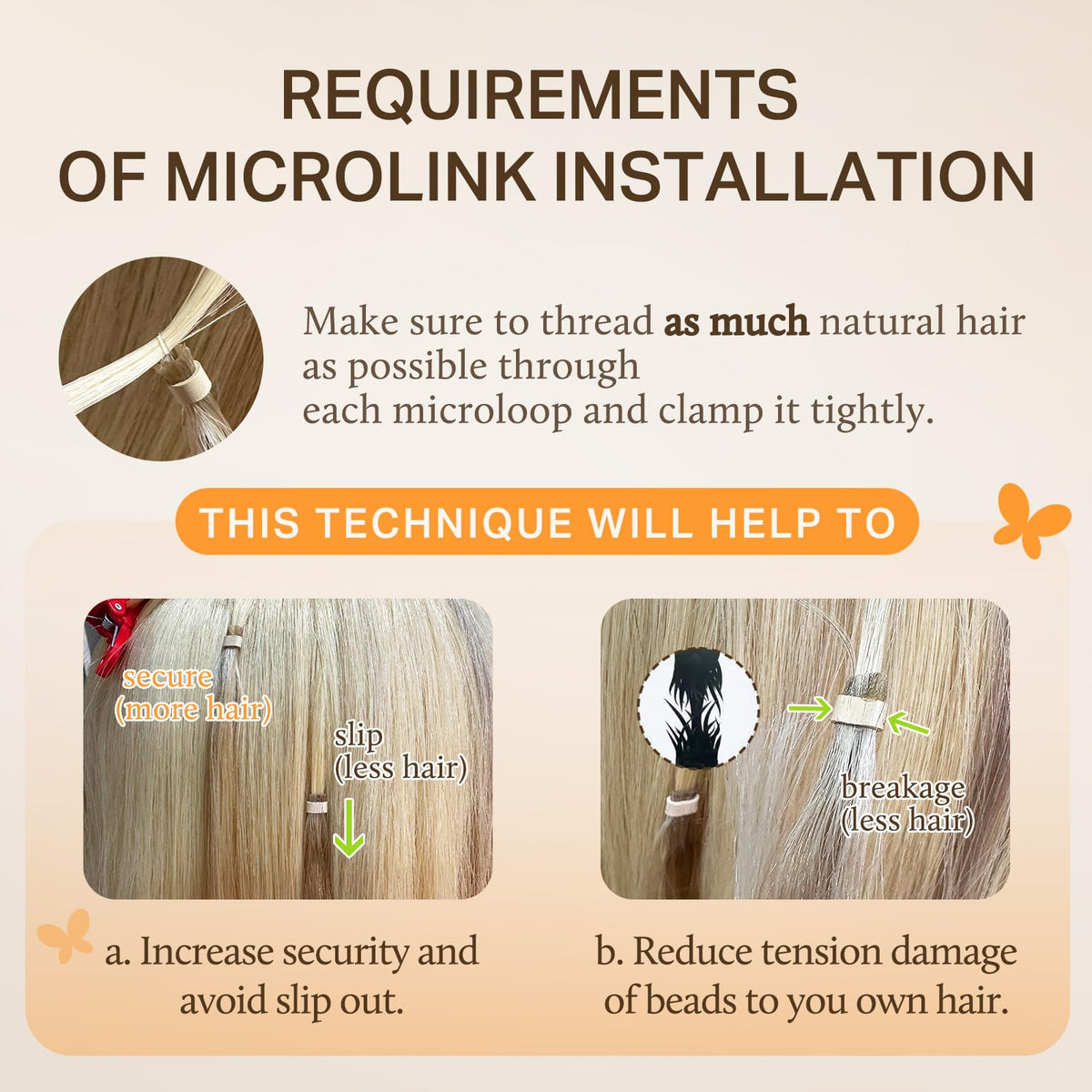 DOORES Straight Virgin Human Hair Micro Link Extensions