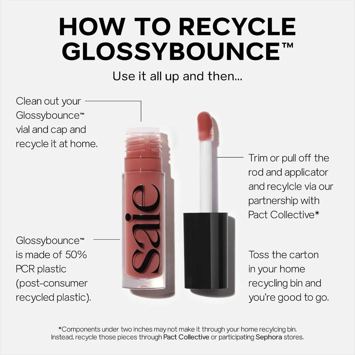Saie Glossybounce Hydrating Lip Gloss Oil