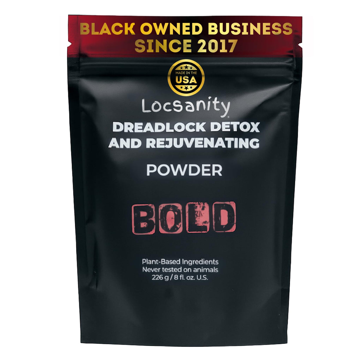 Locsanity BOLD Locs Natural Hair Deep Clean Detox Powder
