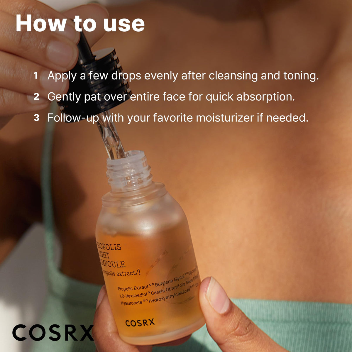COSRX 73% Propolis Light Ampoule for Sensitive Skin, 1.01 fl oz