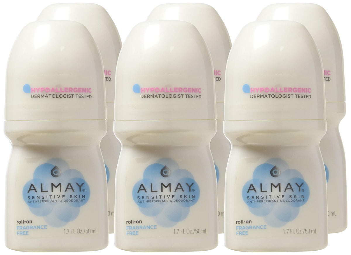 Almay Fragrance-Free Sensitive Skin Roll-On Antiperspirant Deodorant