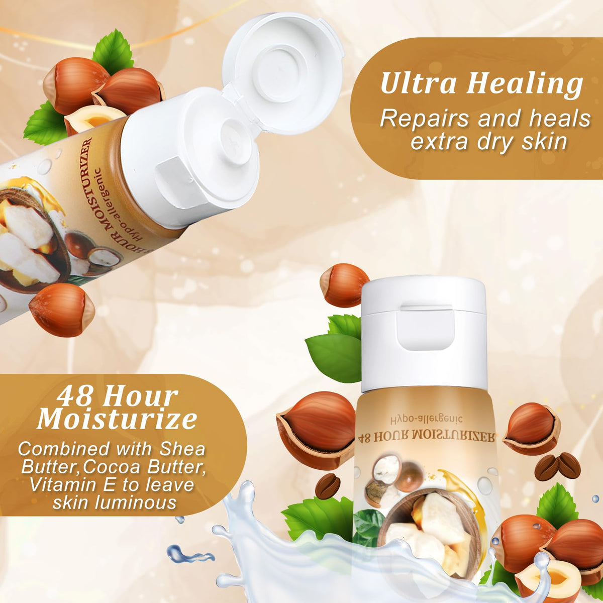 100 Pack Travel Size Body Lotion, 1 oz Dry Skin Moisturizer