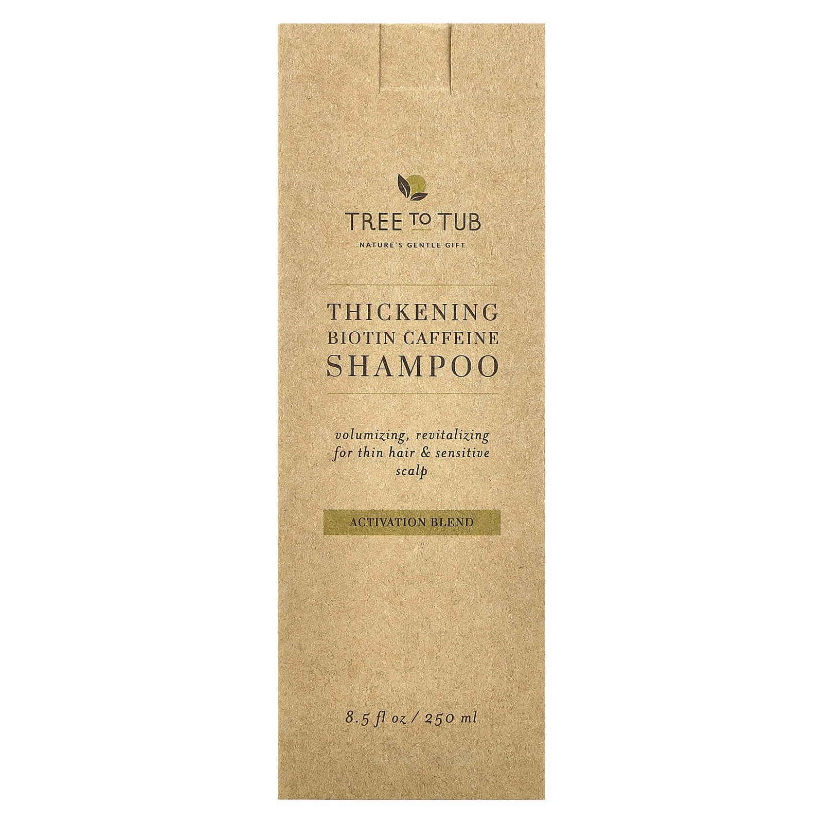 Tree To Tub, Thickening Biotin Caffeine Shampoo, Activation Blend , 8.5 fl oz (250 ml)