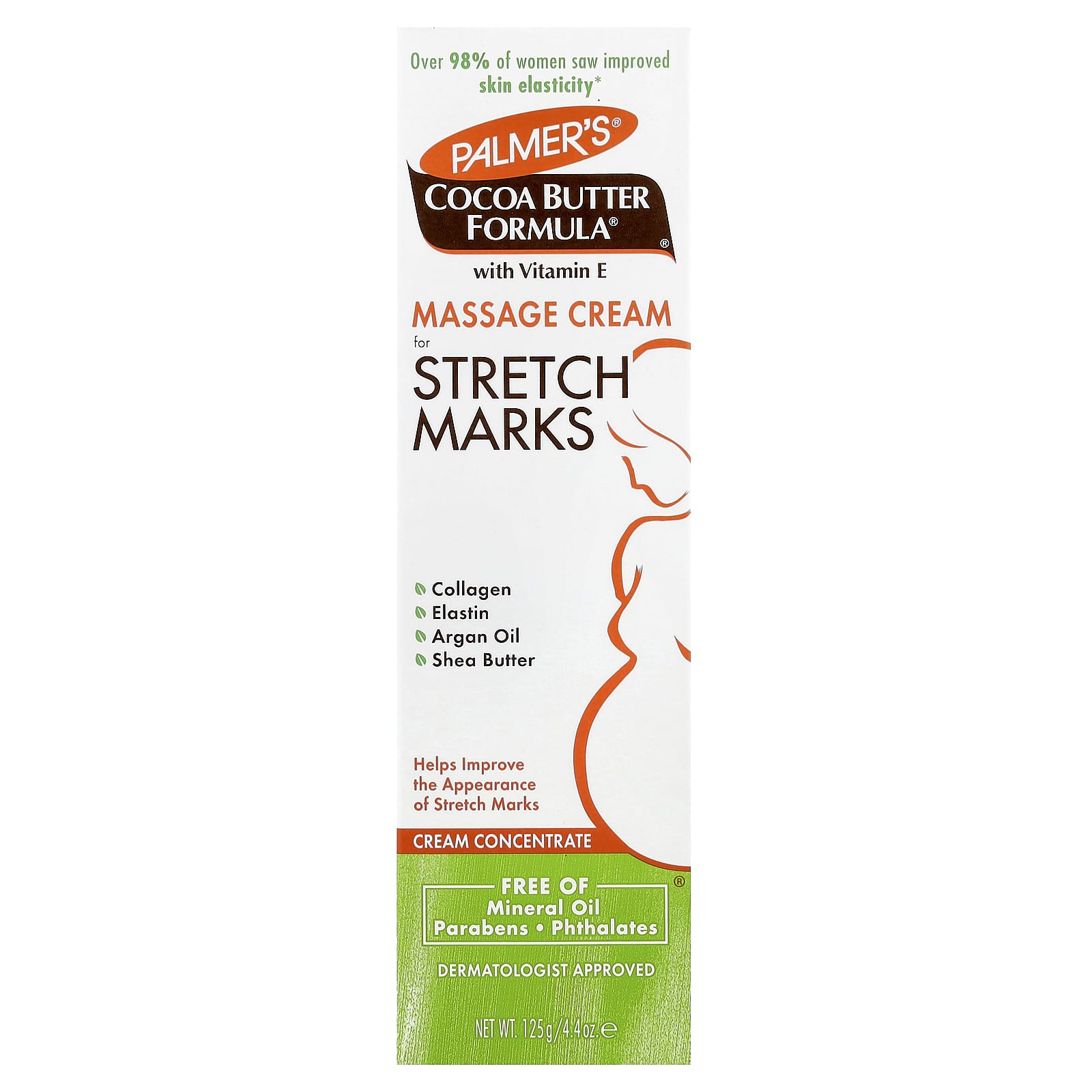 Palmer's, Cocoa Butter Formula® with Vitamin E, Massage Cream for Stretch Marks, 4.4 oz (125 g)