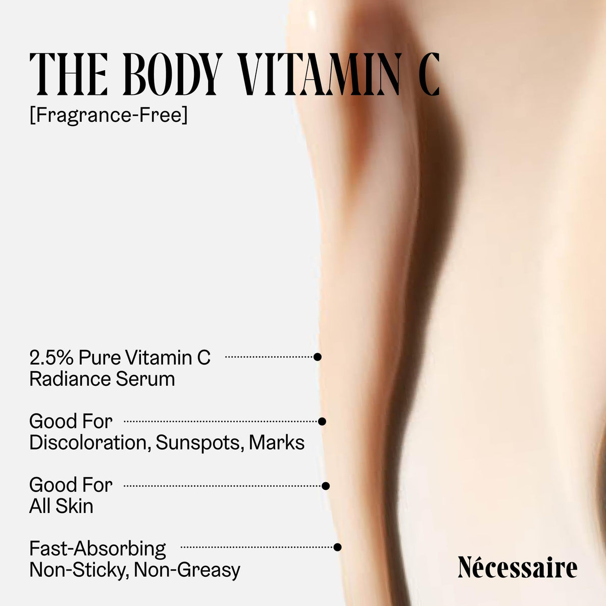 Nécessaire The Body Vitamin C Serum with Pure Vitamin C, Tranexamic Acid and Enzymes