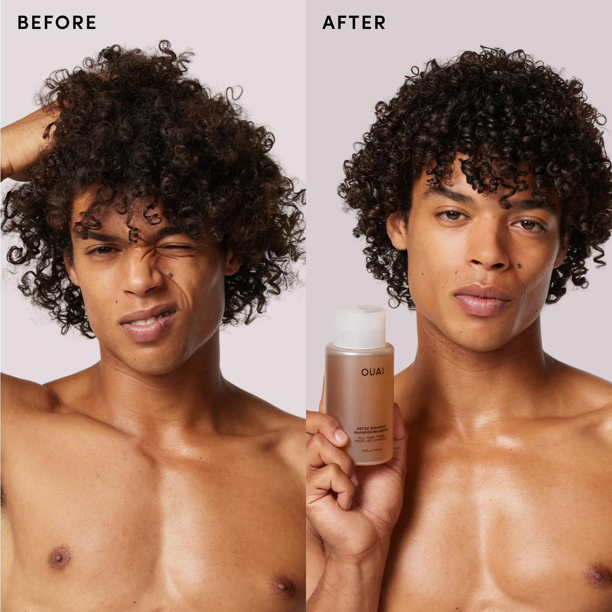 OUAI Detox Shampoo - Clarifying Shampoo for Buildup, Dirt, Oil & Hard Water