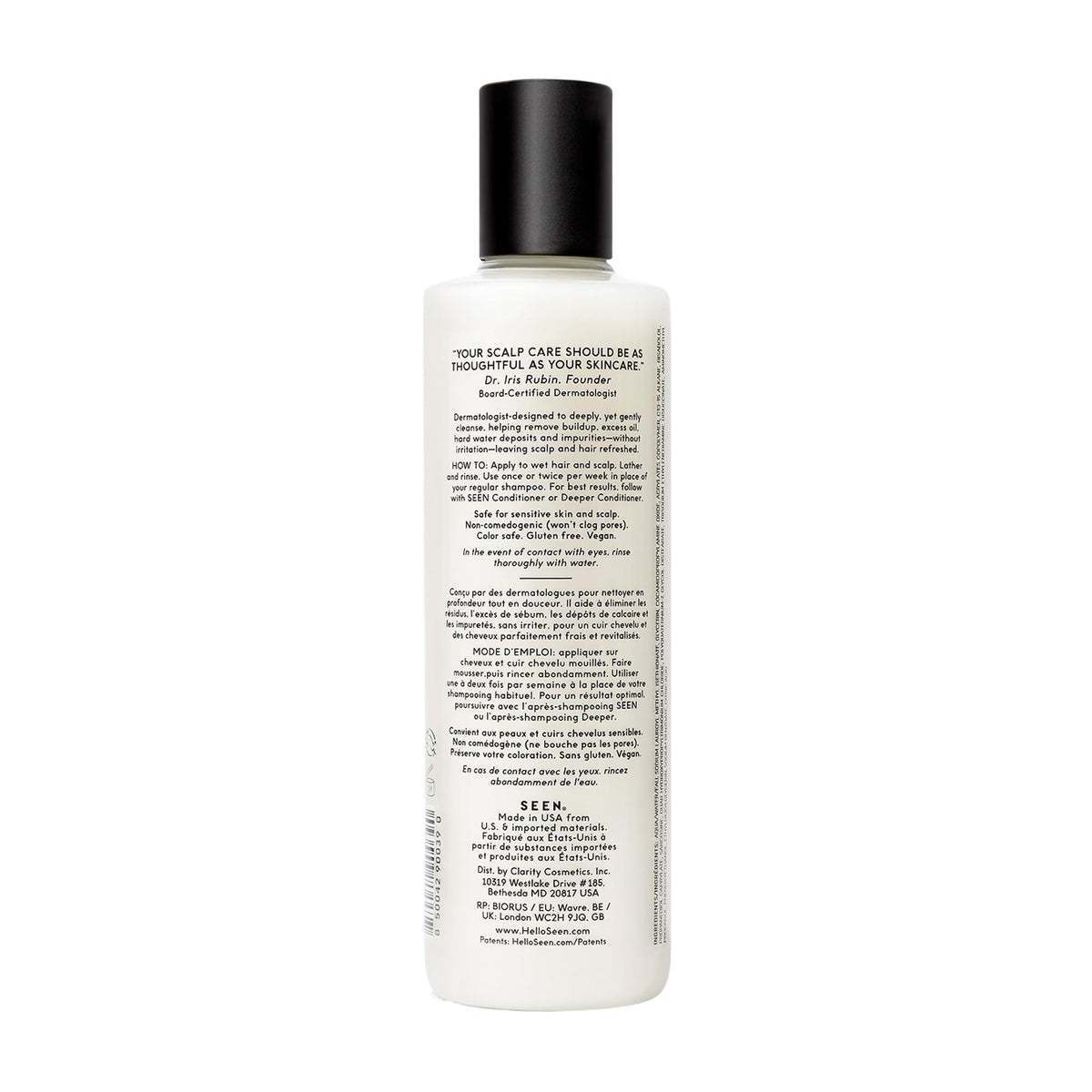 SEEN Scalp Clarifying Shampoo – Gentle Deep Cleansing Hair Shampoo