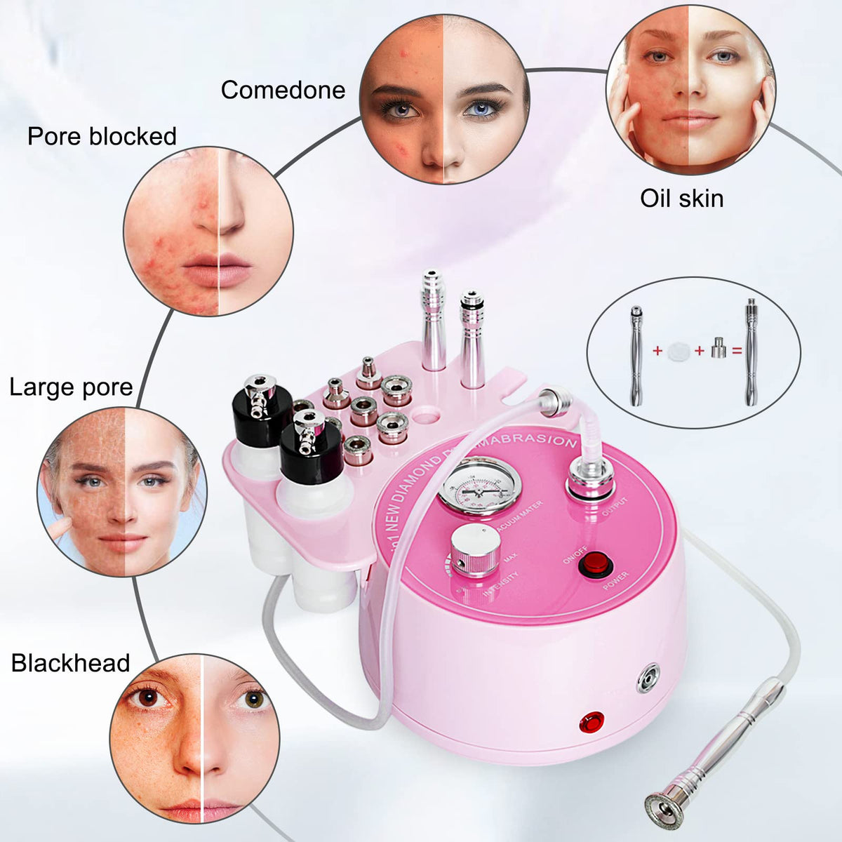 3-in-1 Diamond Microdermabrasion Facial Skin Care Machine