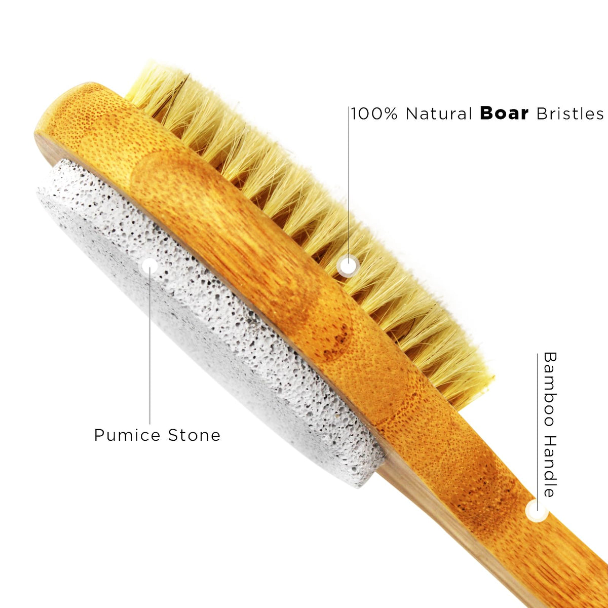 ICANdOIT 2-in-1 Long Handle Bath and Shower Body Brush