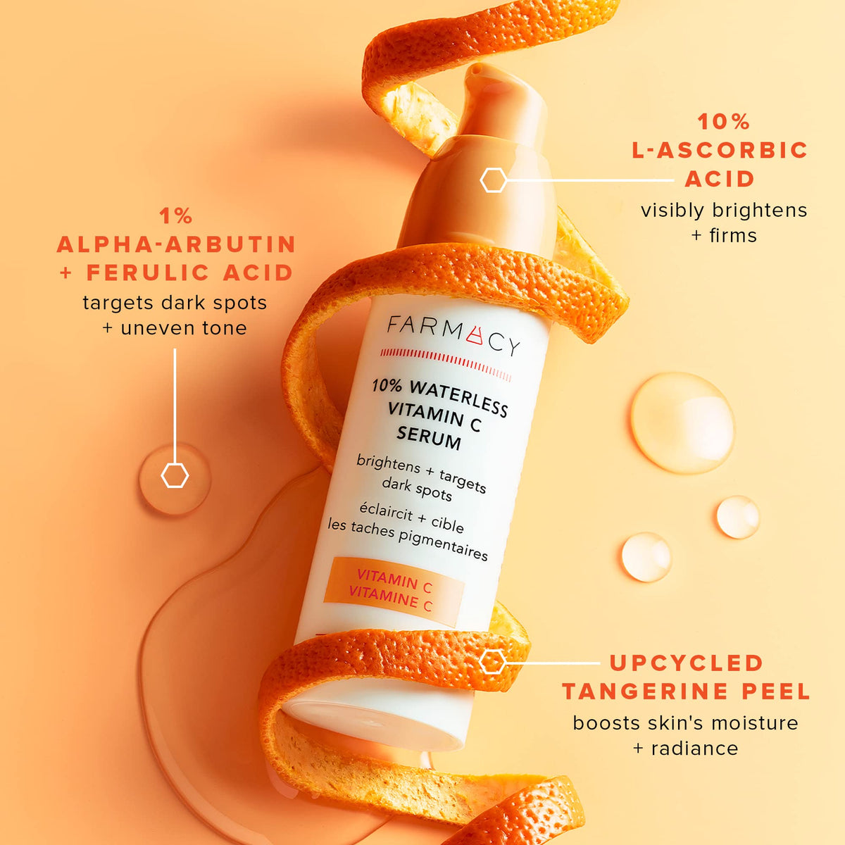 Farmacy 10% Vitamin C Face Serum with L-Ascorbic Acid