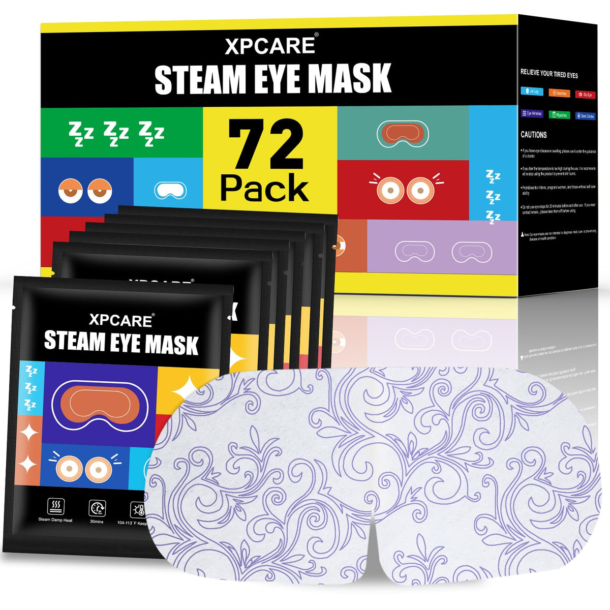 XPCARE Self-Heating Steam Eye Masks