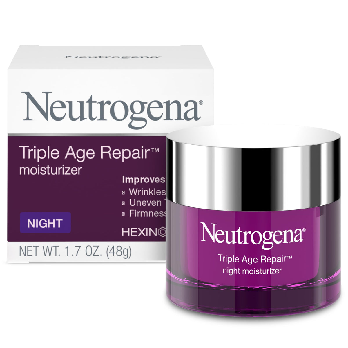 Neutrogena Triple Age Repair Night Face Moisturizer with Vitamin C