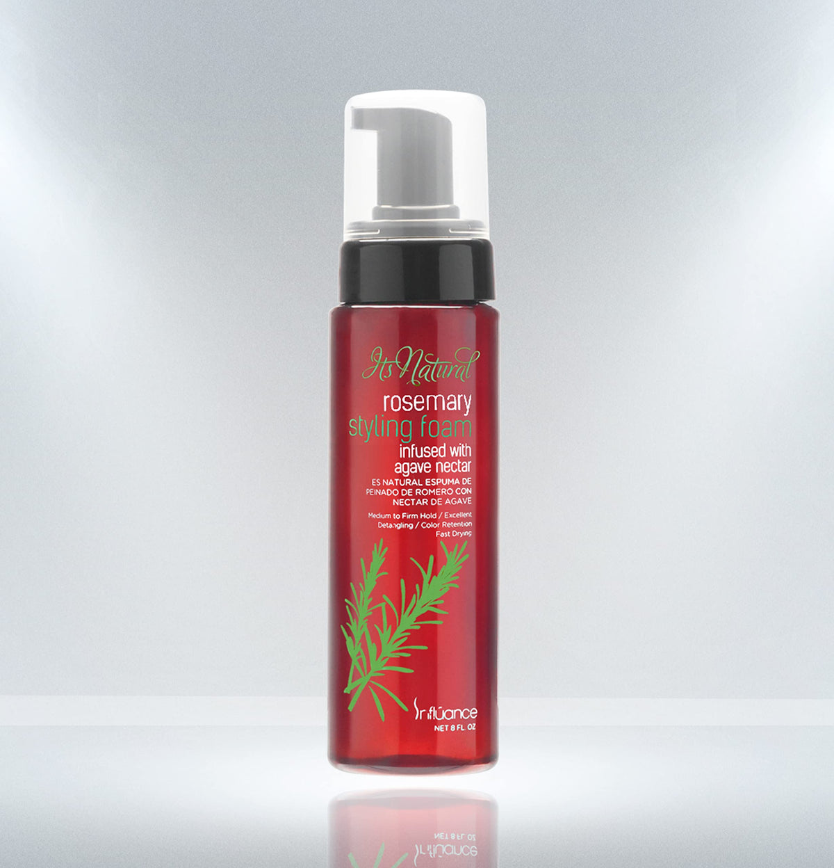 INFLUANCE Natural Rosemary Styling Foam with Agave Nectar