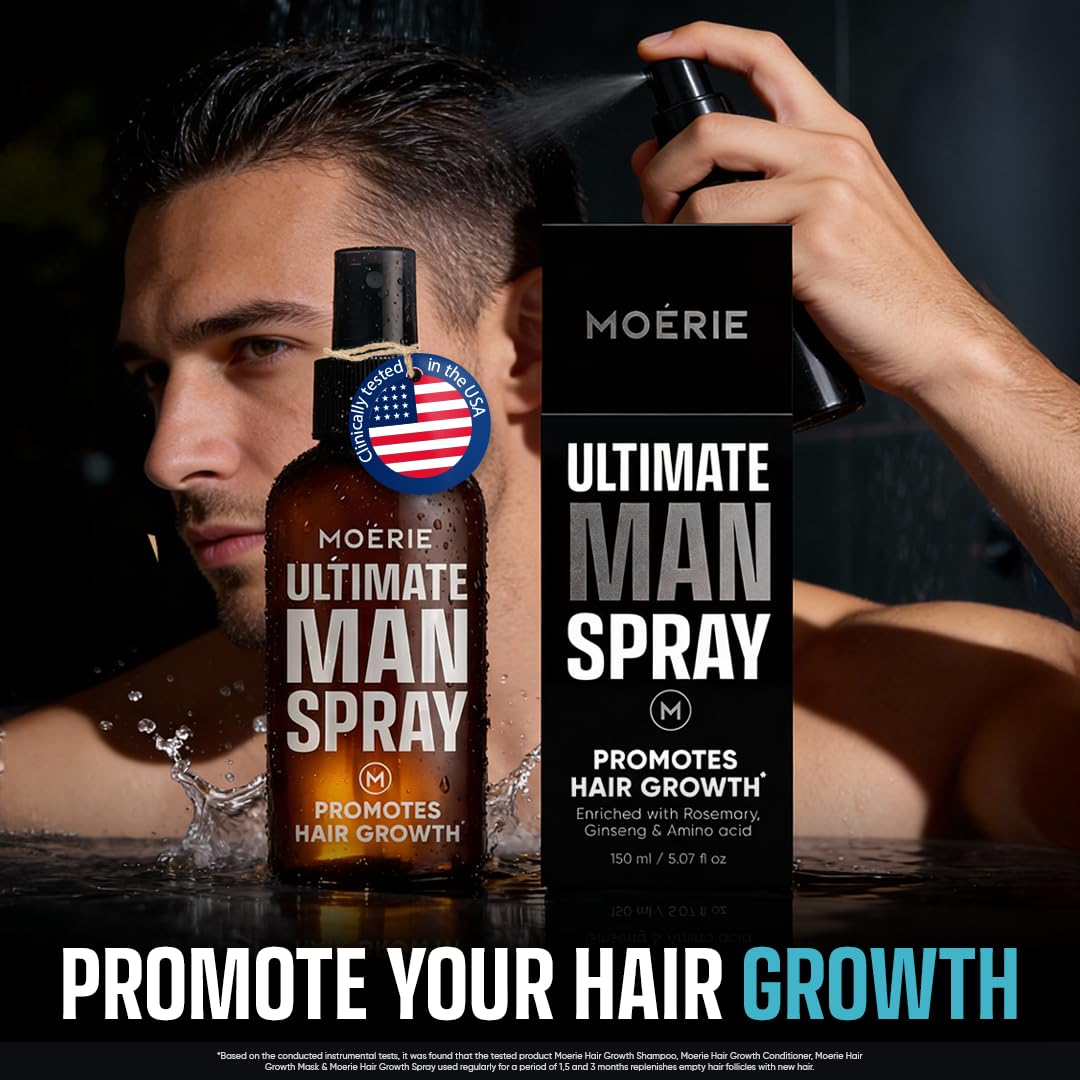 Moerie Ultimate Men Hair Growth Scalp Spray with Biotin and Rosemary
