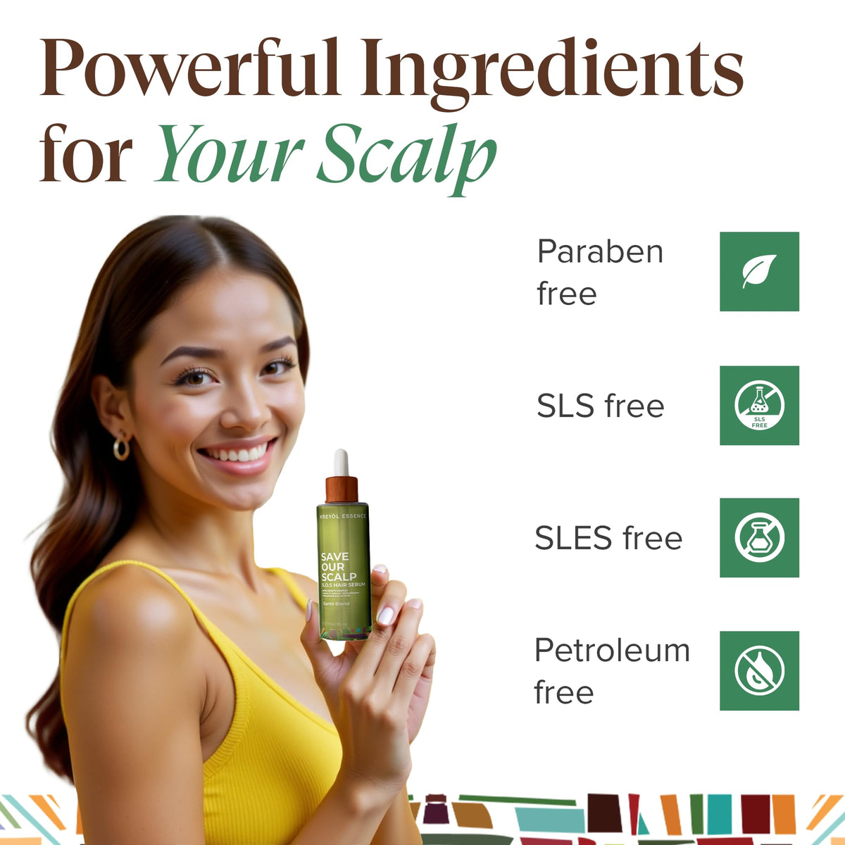 Kreyòl Essence S.O.S Scalp Hair Growth Serum with Redensyl & Black Castor Oil