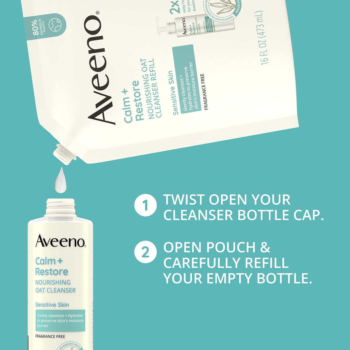 Aveeno Calm + Restore Nourishing Oat Facial Cleanser