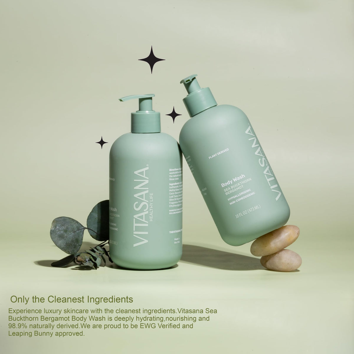 Plant-Derived Body Wash for Sensitive Skin, 16 oz