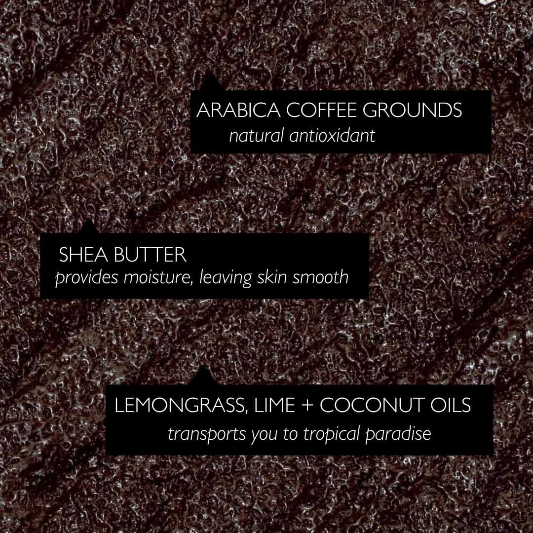 UpCircle Citrus Exfoliating Coffee Body Scrub with Sea Salt and Coconut Oil