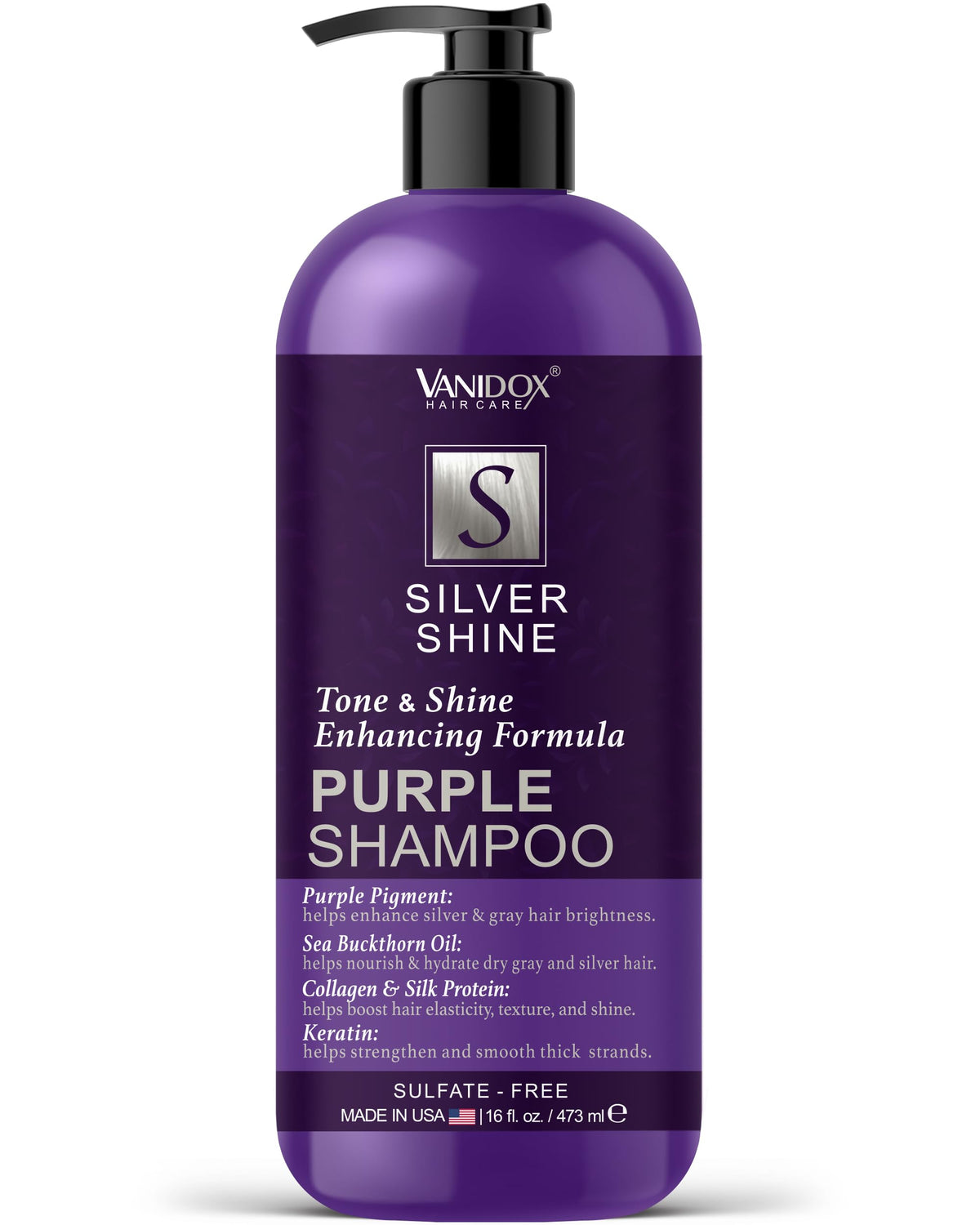 VANIDOX Sulfate-Free Purple Toning Shampoo